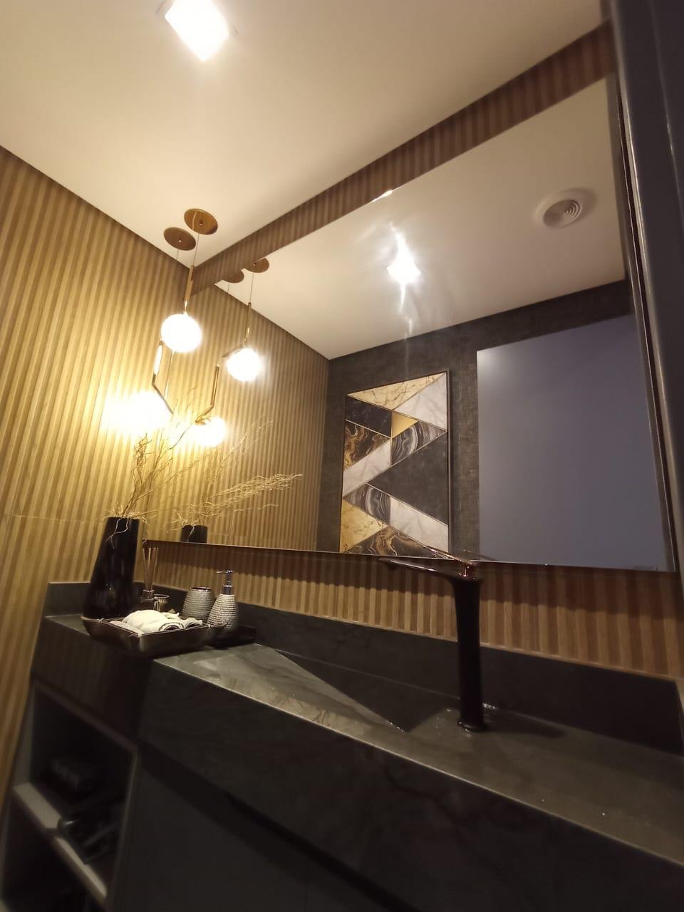 Espelho circular com LED