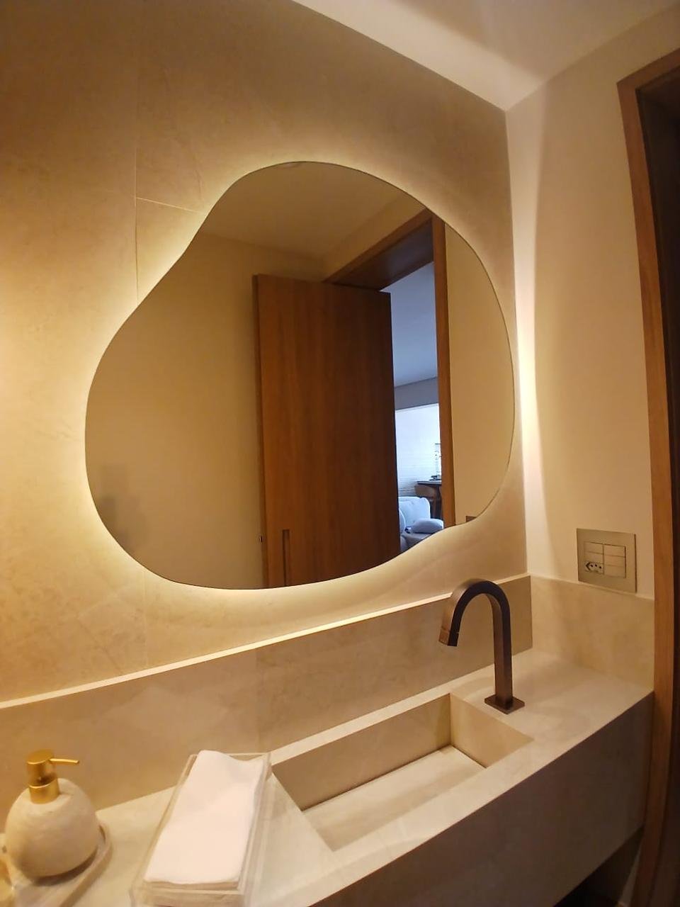 Espelho retangular LED